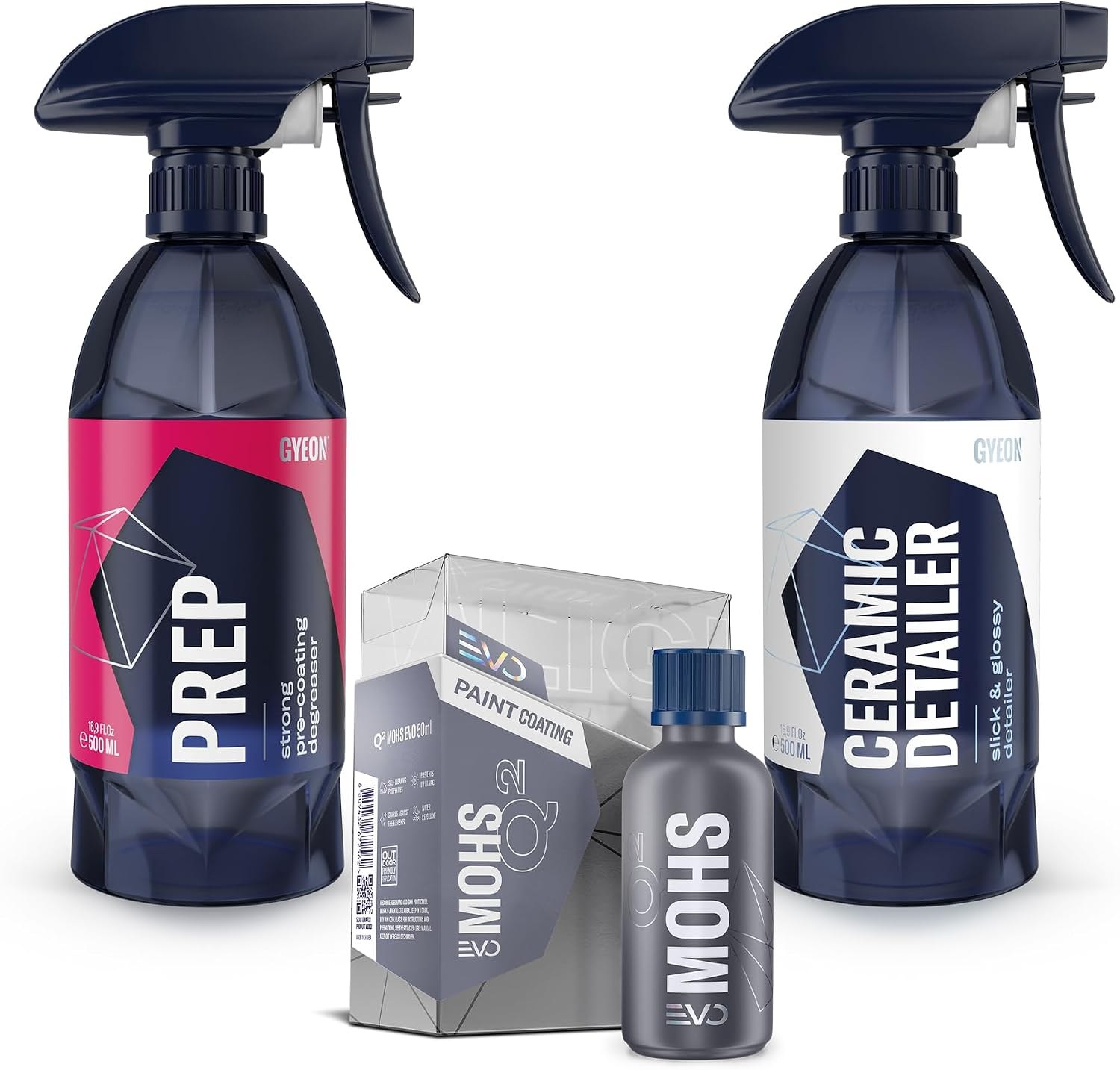 DetailGuard SiO2 Ceramic Coating Kit, 50ml with Pads and Aftercare Spray for Car Paint